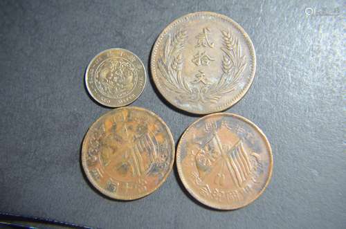 4 Chinese Coins