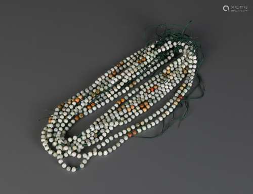 Chinese Jadeite Beads Necklace