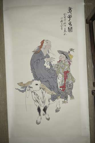 Chinese Ink/Color Painting, Signed 