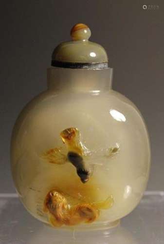 Chinese Agate Snuff Bottle