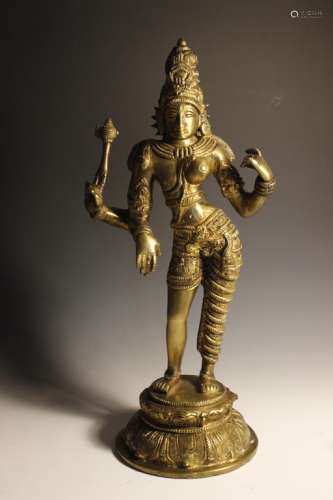 A Indian Bronze Buddha