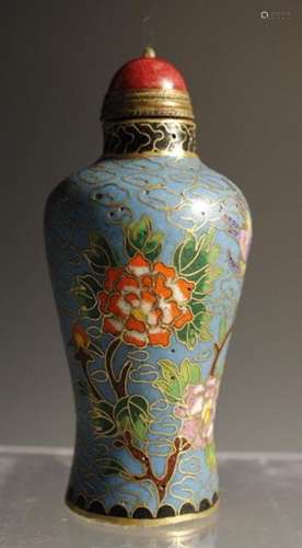 Chinese Cloisonne Snuff Bottle