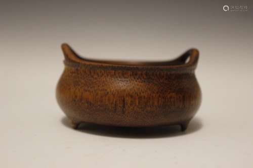 Qing Chinese Bamboo Carved Burner