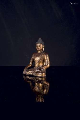 Statuette d’Akshobya Chine - Début de l’époque Ming  (1368 - 1644)