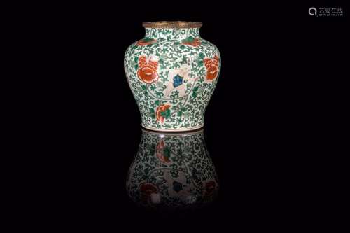 Vase à panse renflée Chine - XIXe siècle