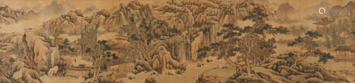 Landscape after Huang Gongwang Attributed to Wang Yuanqi (1642-1715)