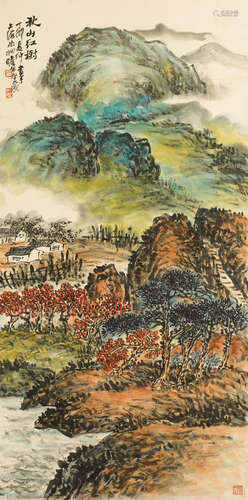 Autumn Landscape, 1987 Zhu Qizhan (1892-1996)