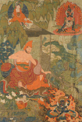 Tibet, 18th century A thangka of Aryadeva