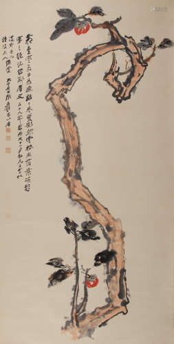 Persimmon Tree, 1970 Zhang Daqian (1899-1983)