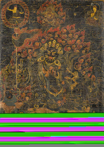 Tibet, circa 18th century A Thangka of Maning Mahakala