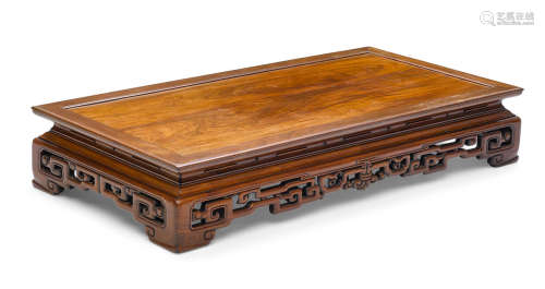 Republic period A huanghuali paneled hardwood low table