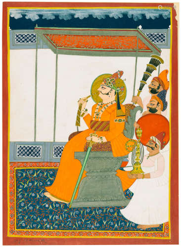Marwar, circa 1830 A portrait of Maharaja Man Singh of Jodhpur