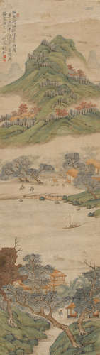 Autumn Landscape after Wen Zhengming After Qian Du (19th/20th century)