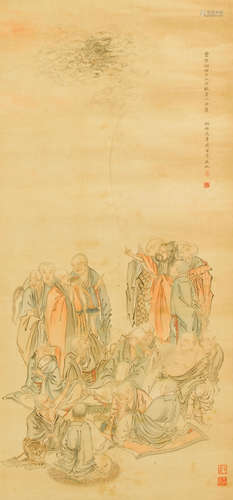 Two paintings of Buddhist Figures Various Artists (19th/20th century)