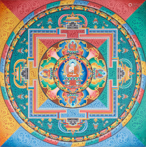 Tibet, 20th century A Large Tathagata Mandala