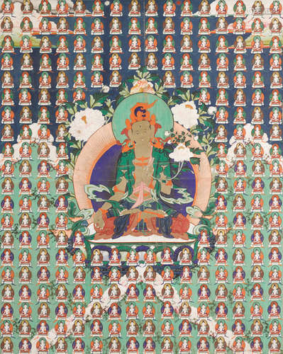 Tibet, 20th century A thangka of white Tara