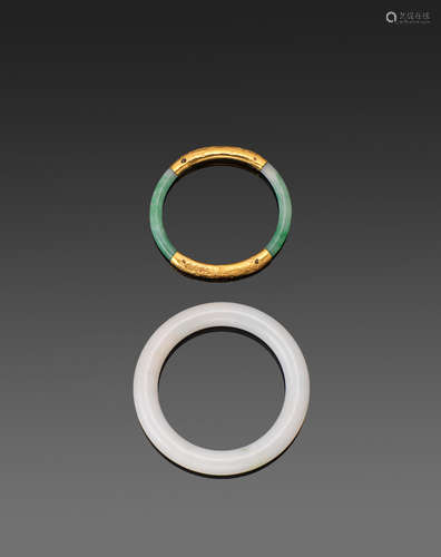 Two jade bangles