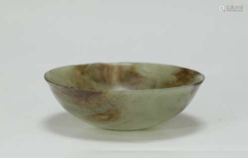 Chinese Carved Jade Bowl