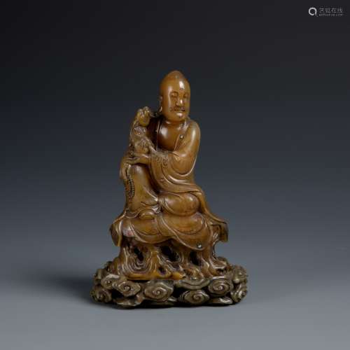 Carved Soap Stone Figure of Buddha