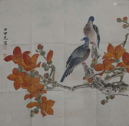 Chinese Painting On Paper Signed By TianShiGuang