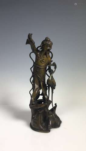 A Antique Chim=nese Bronze Figure