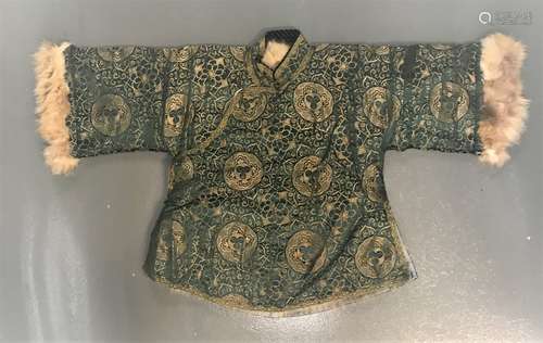 Chinese Silk Embroidered Robe