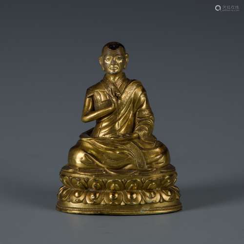 Gilt Bronze figure of Buddha