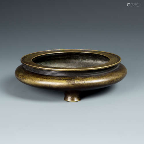 Bronze Tripod Censer with Mark, Xuande