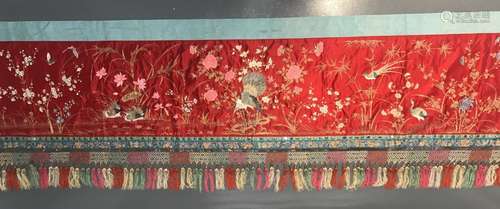 A Chinese Of Silk Embroidery