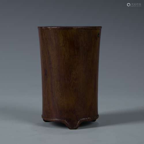 A HuangHuaLi Wood Brush Pot