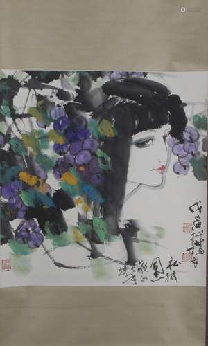 Chinese Painting On Paper Signed By LinYong