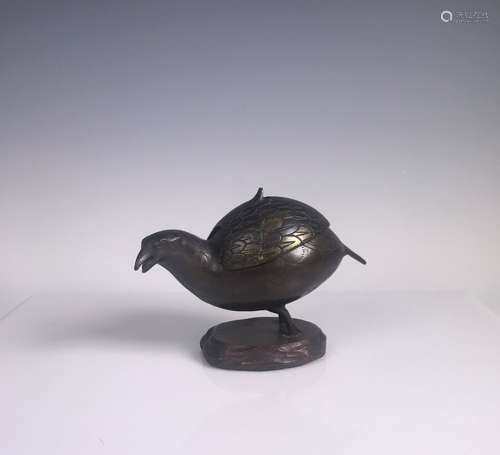 Gilt Bronze Bird With Base