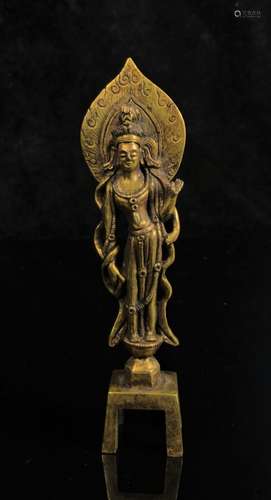 Small Gilt Bronze Figure