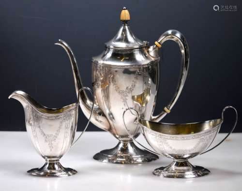 Caldwell & Co Philadelphia Sterling Teapot Set
