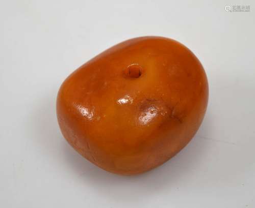 Large Butterscotch Amber Bead; weight 44.8 G