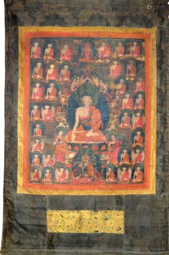 18th/19th C Tibetan Medicine Buddha Thangka