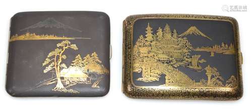 Two Antique Japanese Cigarette Cases