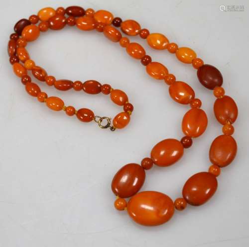 Butterscotch Amber Beads; Total weight 21G