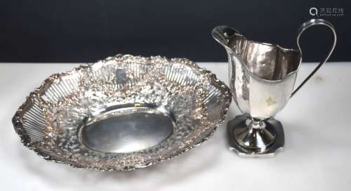 IsaanHutton 1800 Silver Pitcher; 925 Bread Tray