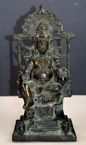 Rare Tibetan 17th/18th C Bronze Seated Buddha