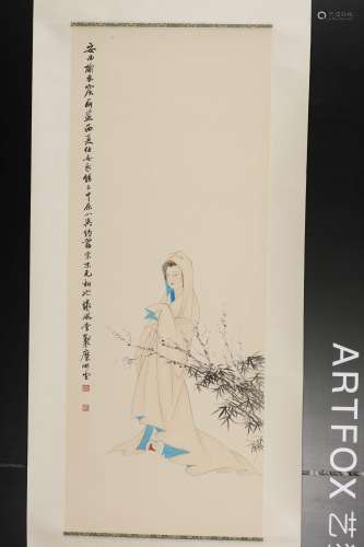 Chinese water color painting on paper, attributed to Mi