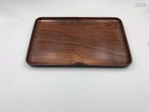 Chinese carvd rosewood tray.