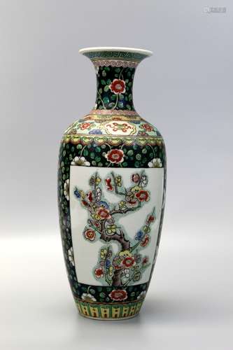 Chinese famille rose porcelain vase.