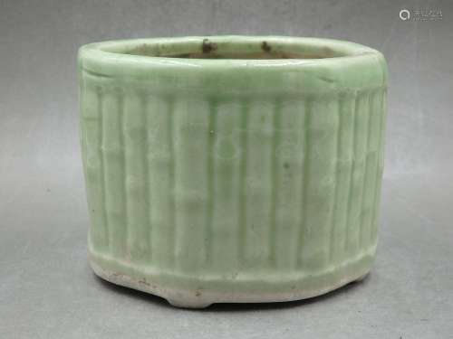 Chinese celadon porcelain censor.