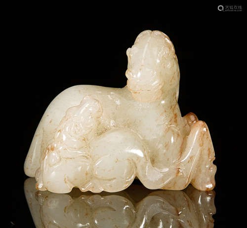 Chinese carved jade horse.