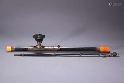 Chinese antique opium pipe.