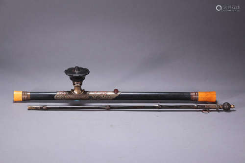 Chinese antique opium pipe.