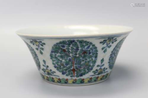 Chinese Doucai porcelain bowl.