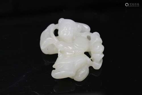 Chinese white jade carving.