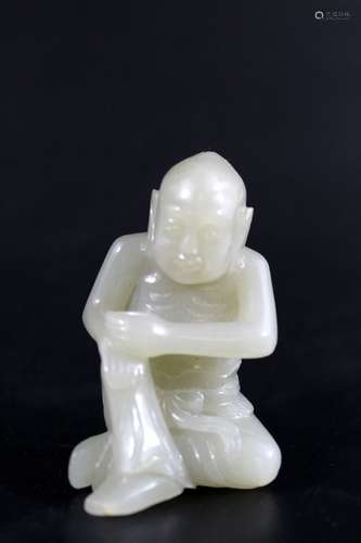 Chinese carved jade Luohan.